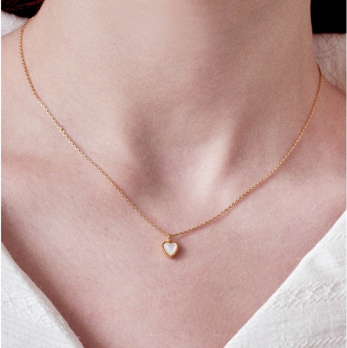 pudding heart necklace[アイブ アンユジン 着用]
