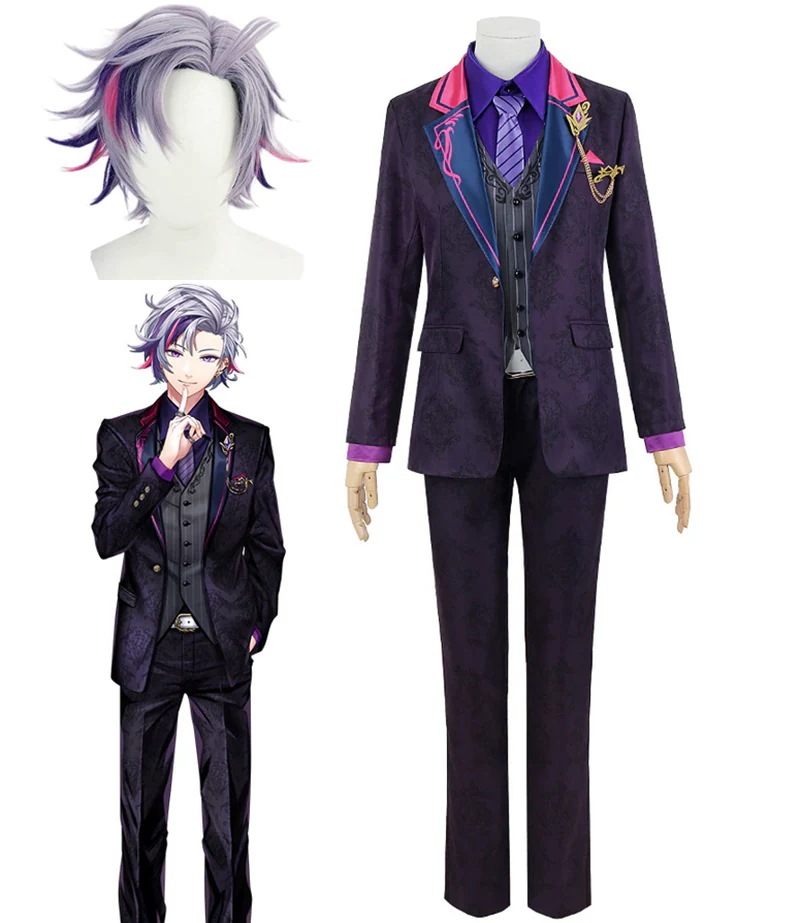 バーチャルYouTuber Vtuber にじさんじ 不破湊 スーツ コスプレ衣装 ウィッグ追加可 セパレート
