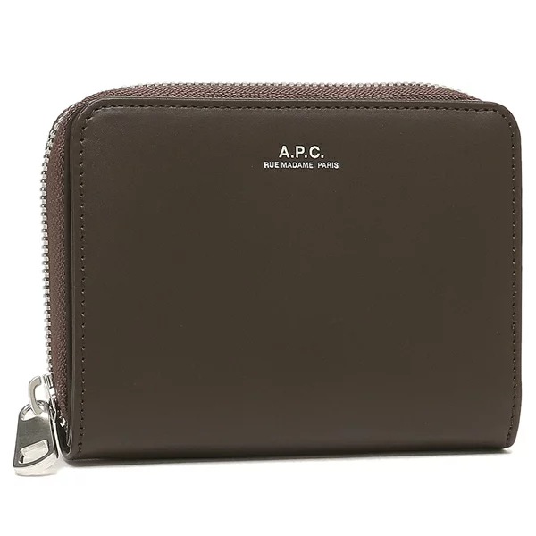 ユニセックス2つ折り財布 CAE DARK BROWN ブラウン