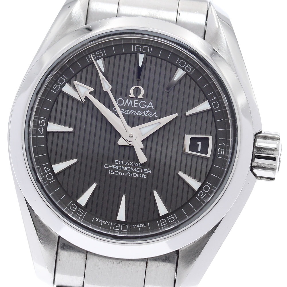 オメガ OMEGA 231.10.30.20.06.001 シーマスター アクアテラ デイト 自動巻き レディース 良品 _896878【中古】