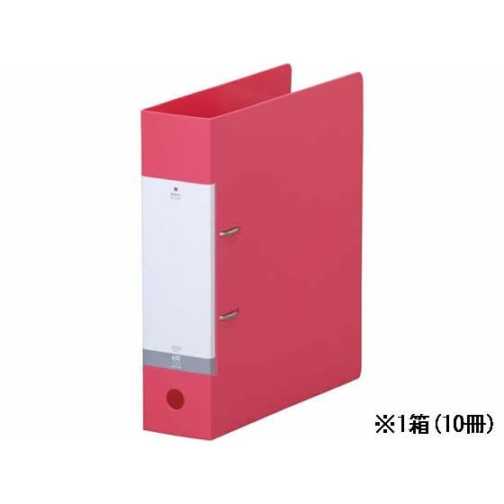 D型リングファイル A4タテ 背幅74mm 赤 10冊 リヒトラブ G2280-3 5,734円