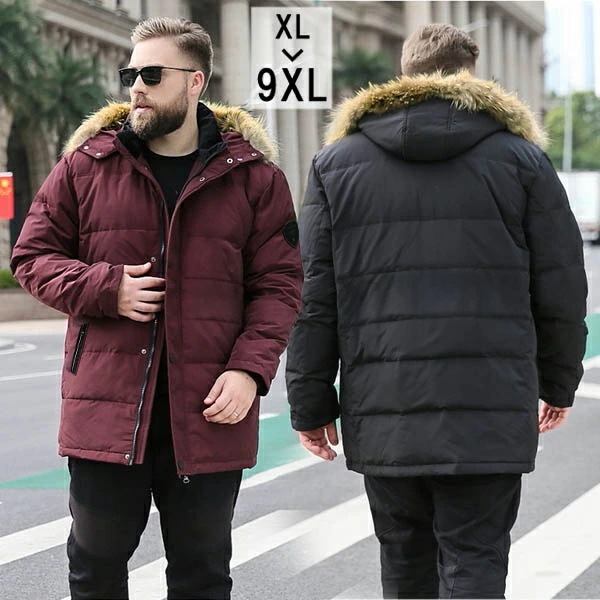 【90％ダウン防寒】 メンズ ダウンジャケット ダウンコート 秋冬用 メンズコート アウター 冬服 高品質ダウン フード付き ラクーンファー 大きいサイズ ポケット付き 撥水 厚手 ブラック レッド 19,330円