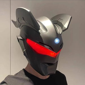 コスプレ クリスマス コスプレダークロップサイロヘルメットヘッドカバー発光マスク大人のウルトラマンおもちゃサイロマスク