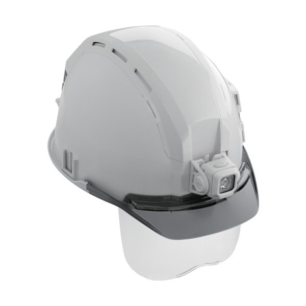 TJMデザイン HSWSB1 ヘルメット セフメット (セフ取付溝付ヘルメット) ベーシックセット ED ホワイト シールド付 メーカー直送