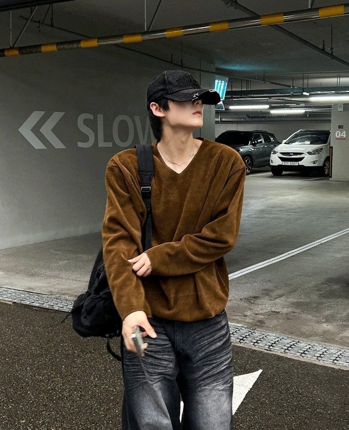 [COSYHARU公式]Breen V-Neck Deck Knitwear