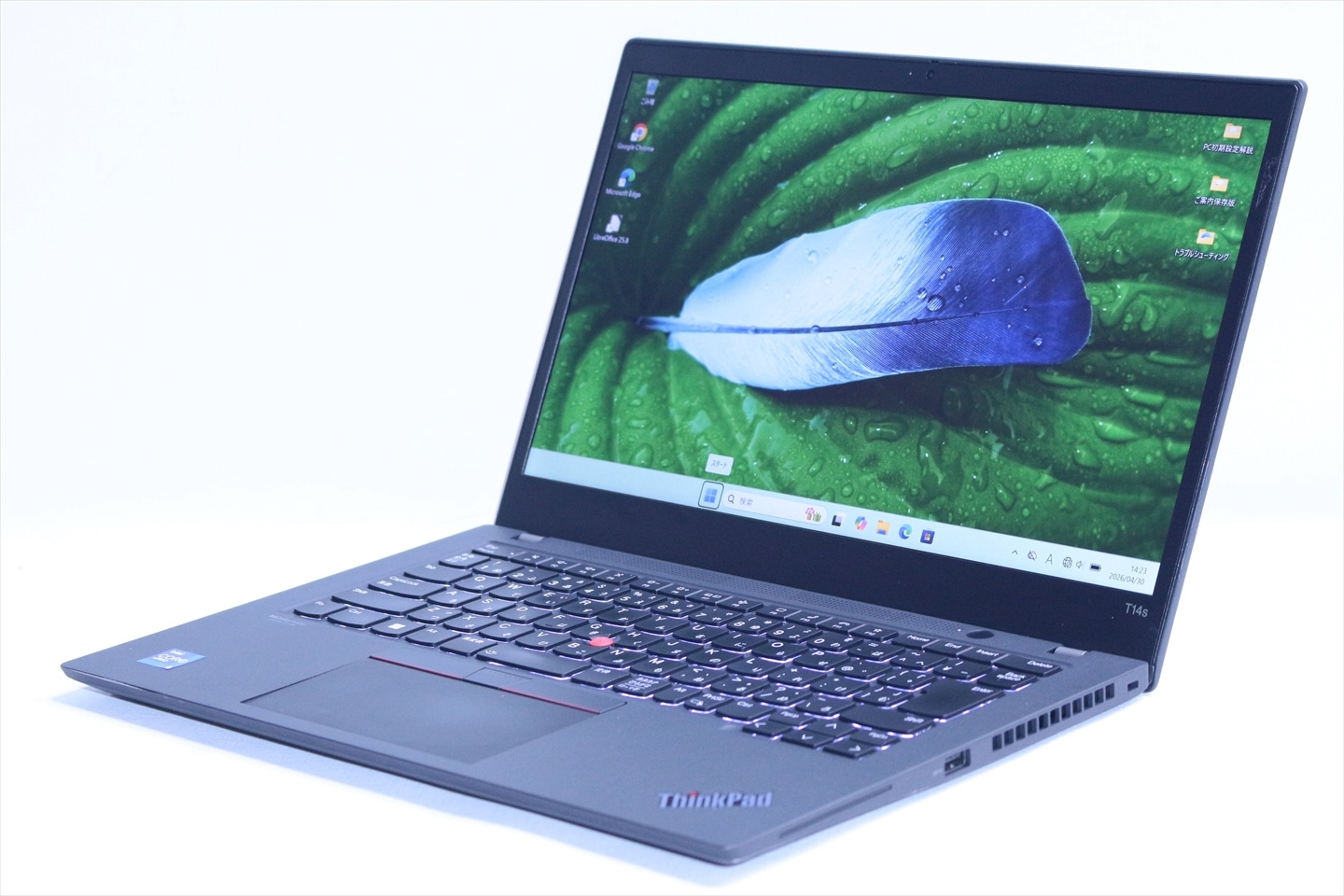 即配 2022年タッチ液晶快速モデル ThinkPad T14s Gen2 i5-1145G7 16G 256G 14.0FHDタッチ Wi-Fi6 Office バッテリー良 BAA評価