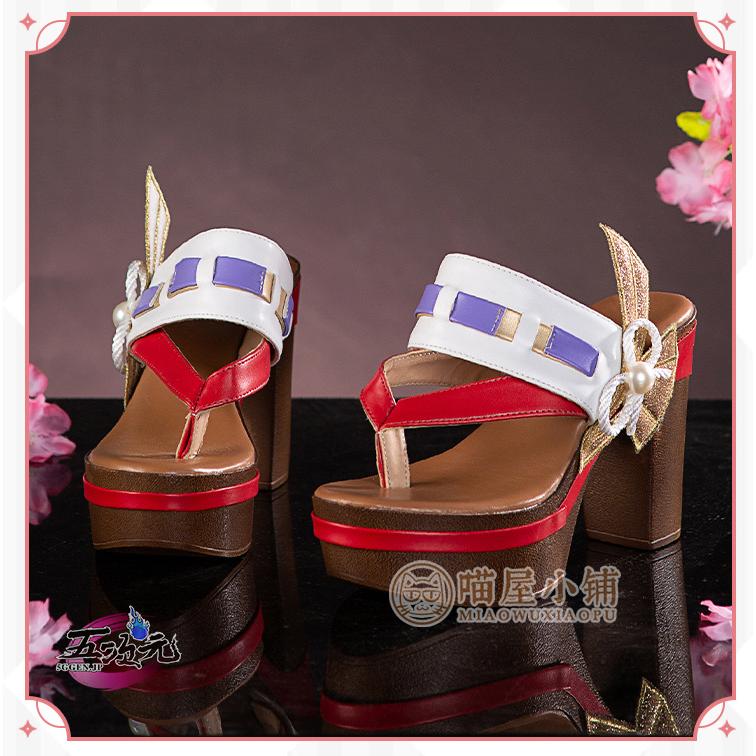 【予約商品】2026新作 Insでも話題に 猫屋小舗　原神　コスプレ　八重神子　やえみこ　靴　ブーツ