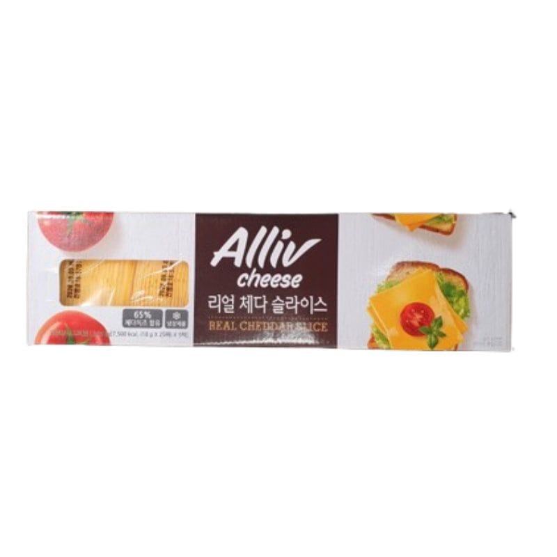 冷蔵 ALLIV リアルチェダー スライス 2.25kg 125枚