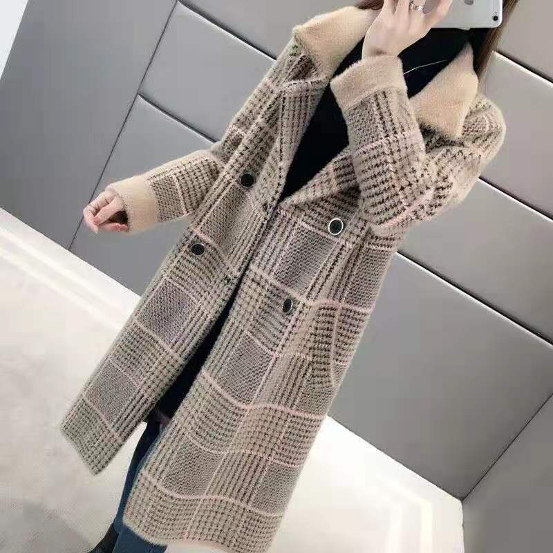 品質いいな新品 グレンチェック チェスターコート 韓国