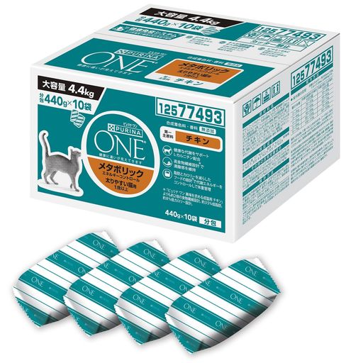 ピュリナ ワン ピュリナワンキャット メタボリックエネルギーコントロール チキン 4.4ＫＧ(400G×11袋入) 5,493円