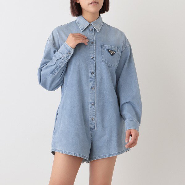 Qoo10] PRADA プラダ トップス サロペット シャツ ブ