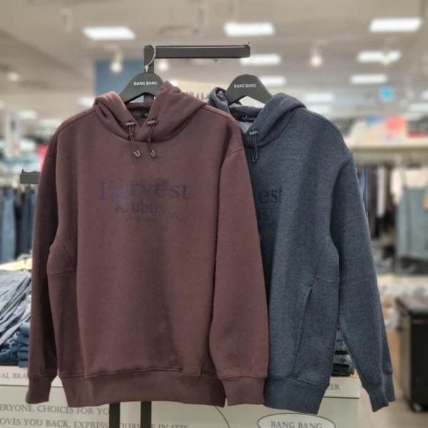 HC21 共用 弱起毛 レタリング オーバーフィット フード付きTシャツ CTL630 (S41219812)