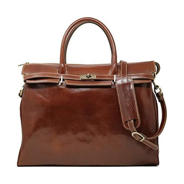 Floto Milano Italian Leather Shoulder Tote Bag Women s Briefcase Carryon 並行輸入品