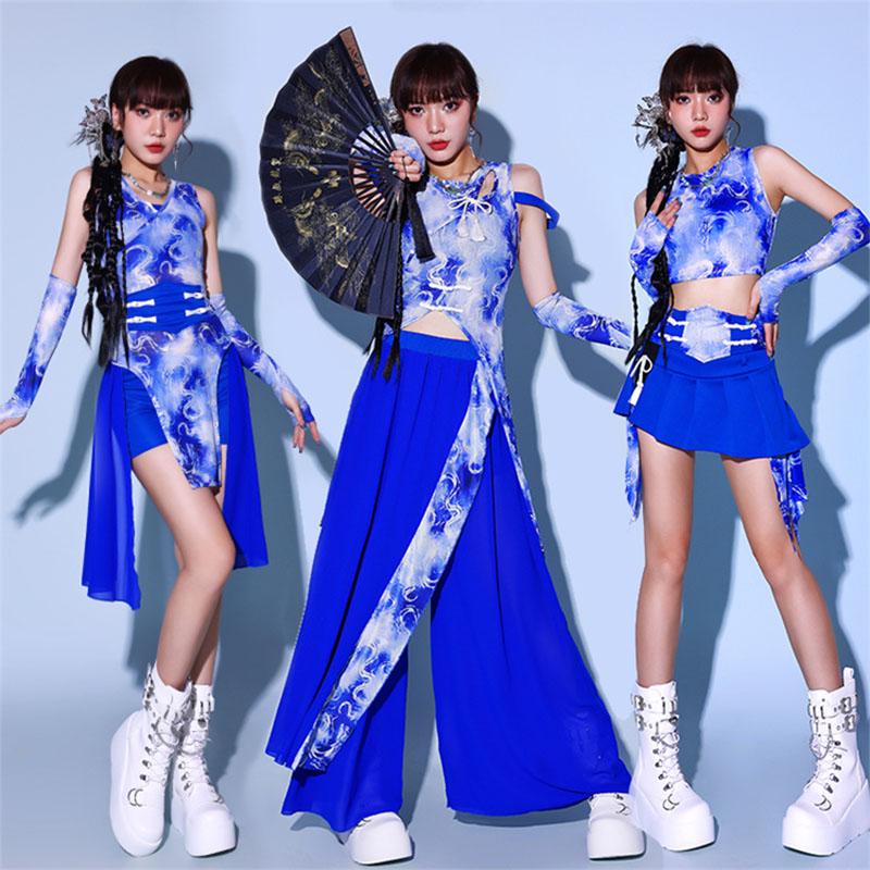 ２点で13o円OFF！【早割り】ダンス衣装 セットアップ 大人 レディース セクシー 演出服 チャイナ風 チアガール アイドル 上下セット ジャズ ダンス DSダンス ステージ衣装 応援服
