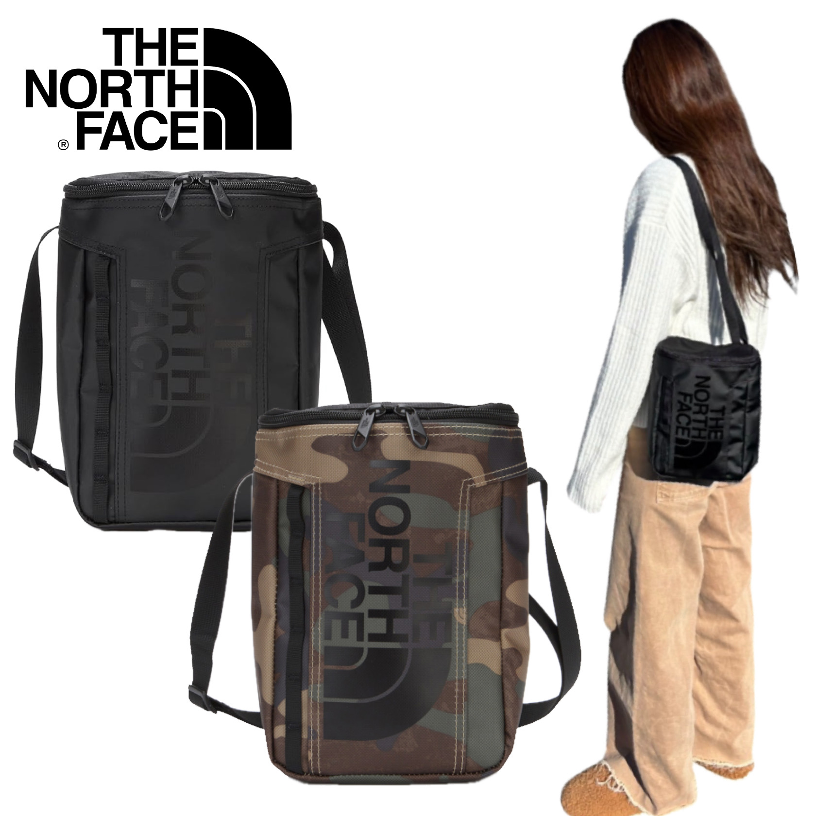 ザ ノースフェイス クロスボディー 韓国 ショルダーバッグ 斜め掛け NN2PN41A/D メンズ レディース ボックス ポーチ THE NORTH FACE BC FUSE BOX POUCH
