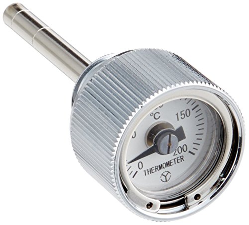 デイトナ(Daytona) バイク用 油温計 ディップスティック付油温計 クロームメッキ 計測範囲0