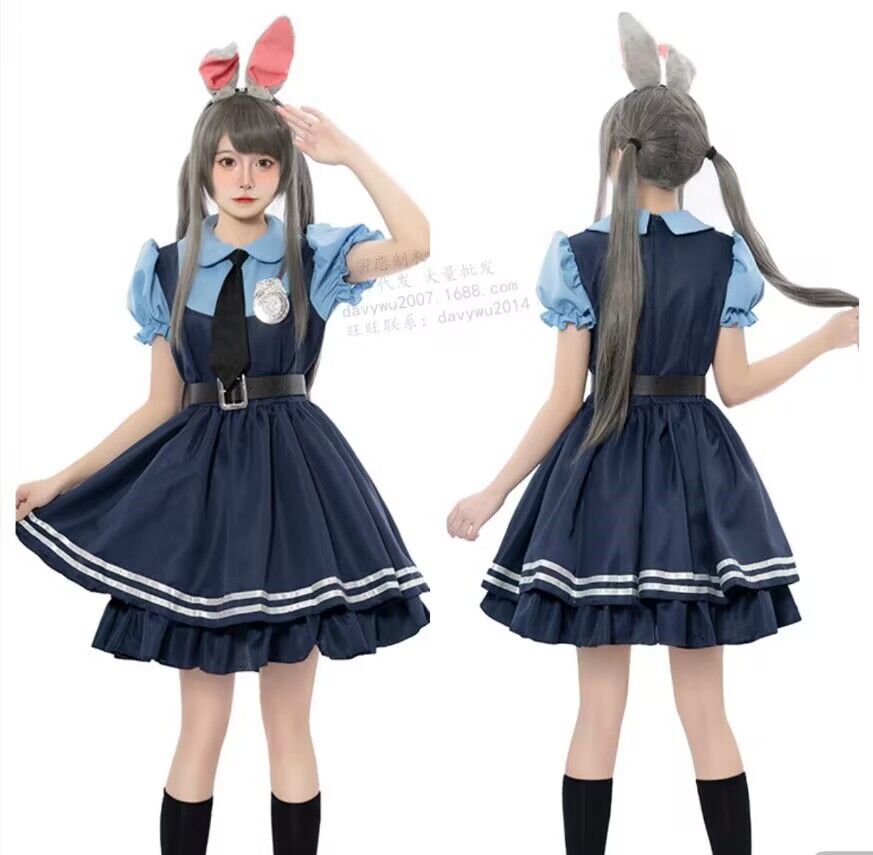 ポリス コスプレ ハロウイン アニメコスプレ 大人 コスプレ衣装 ワンピースうさぎ 警察 制服 警察官 セクシーコスプレ 5セット イベント 仮装衣装 カチューシャ アダルトアニメ 大人用 仮装 ポリ