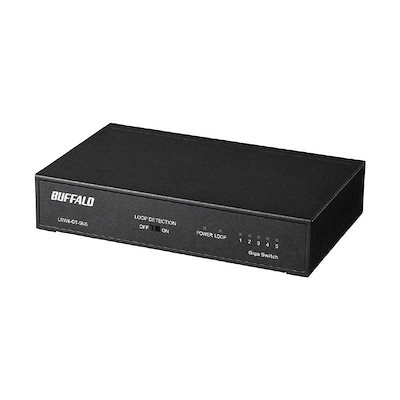 他サイト： バッファローBUFFALO Giga対応 5ポート スイッチングハブ（ブラック） LSW6GT5NSBKの商品画像