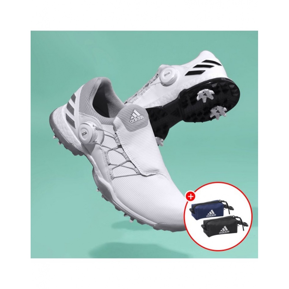 アディダスゴルフアディダスパワーラボボア女性用ゴルフシューズ + アディダス SMU ボールケース