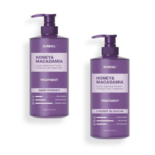 クンダルプロテイントリートメントベビーパウダー1058ml +チェリーブラッサム1058ml香り保湿栄養ソフト