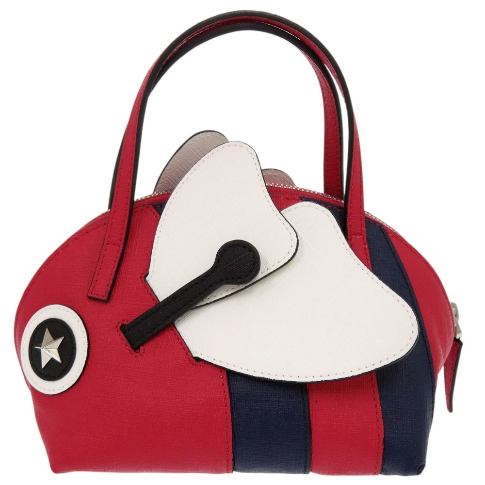 美品 チルドレンズ 432695 ハンドバッグ レザー レッド 0664【中古】 レディース