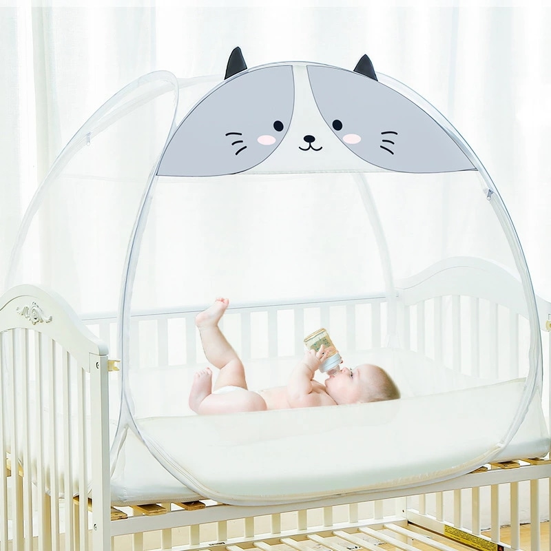 ベビー蚊帳 ワンタッチ 赤ちゃん蚊帳 ベビーベッド蚊帳 ベビー 折り畳み 折りたたみコンパクト 設置簡単 収納便利 蚊帳 カヤ キャノピー 蚊対策 虫対策 風よけ 猫対策 猫の侵入防止 犬の侵入防止