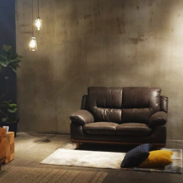 筑波産商 ニンバス 2P ソファー LFB(BK) H88(SH38)cm メーカー直送