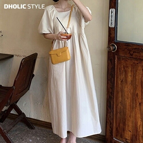 [メガ割りSALE]パフボリュームロングワンピース・p633002