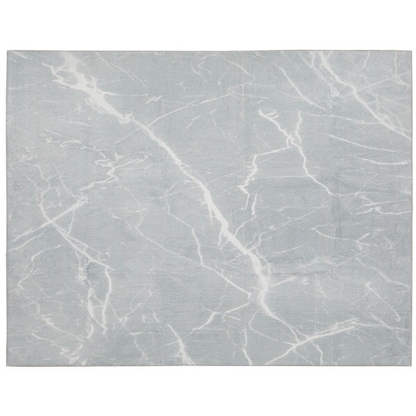 270608012 大理石柄のソフトフランネルラグ 190240 グレー メーカー直送