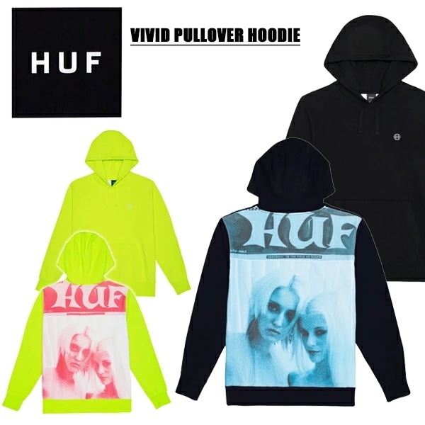 ハフ VIVID PULLOVER HOODIE プルオーバー フーディー パーカー スウェット フード 男性用 メンズ