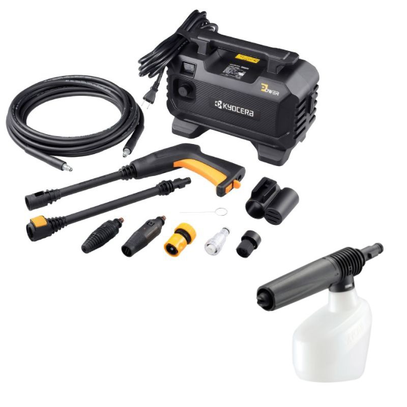 KYOCERA 京セラ 高圧洗浄機 AJPN-1220 + 泡ノズル（タンク容量500ml）セット