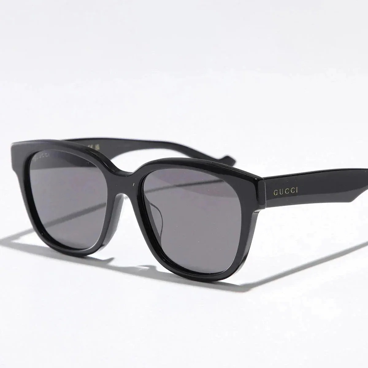 GUCCI グッチ サングラス GG1430SK メンズ ウェリントン型 ロゴ フルリム アジアンフィット メガネ 眼鏡 ロゴ アイウェア 001/BLACK