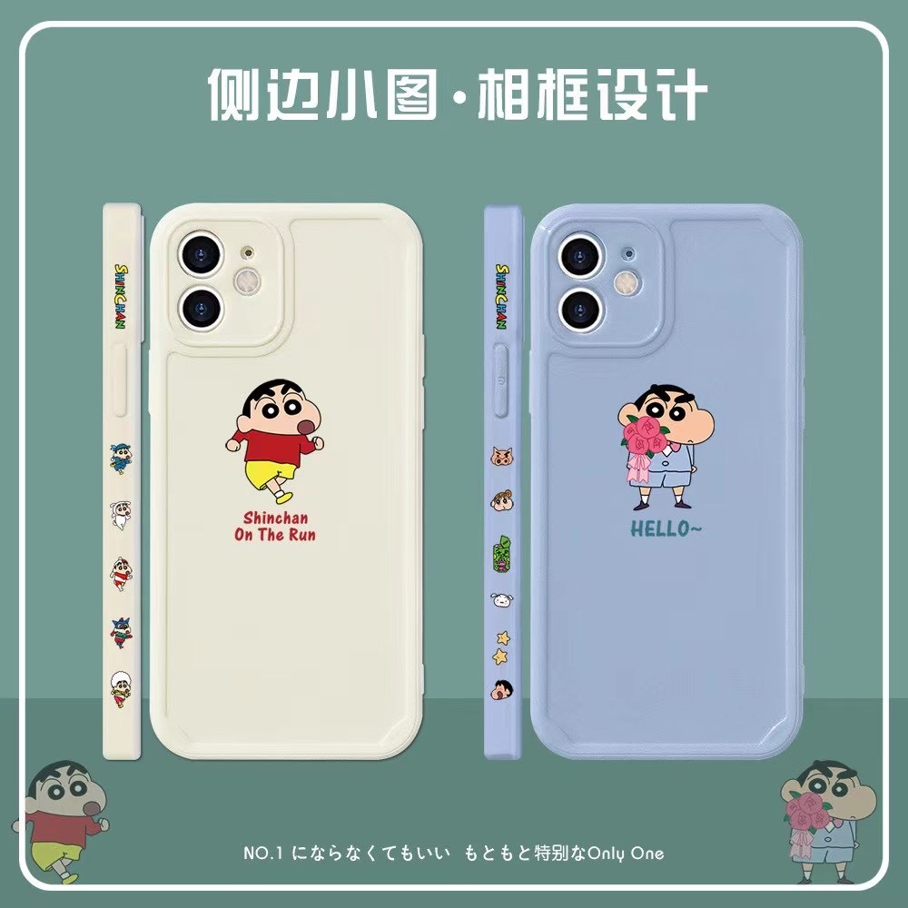 Qoo10 韓国クレヨンしんちゃんカップルシンプルか スマホケース