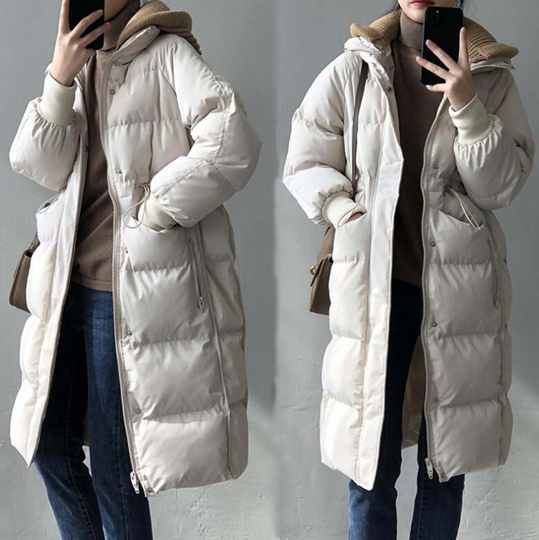 ダウンジャケット 女性用 暖かい きれいめ 中綿コート ダウンコート 秋冬 アウター 可愛い フード付き レディース ロングコート 防寒着 中綿ジャケット コート 無地 カジュアルコート 厚手上着 お
