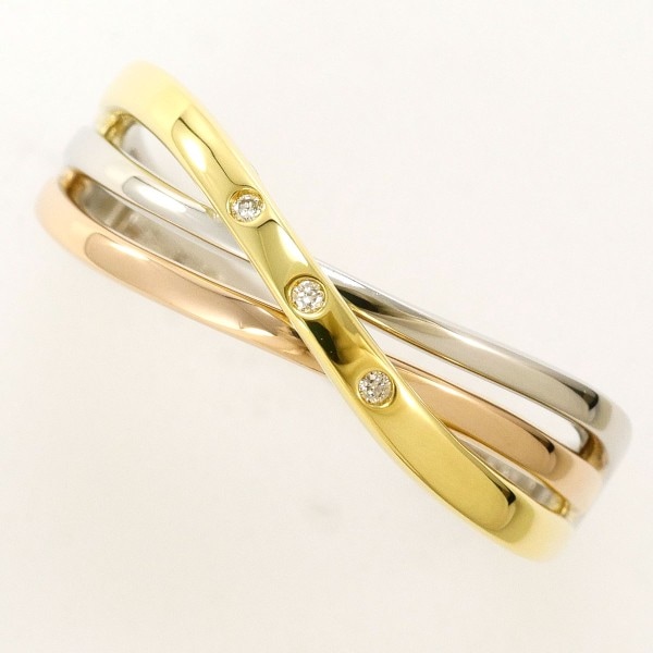 PT950PG リング 12号 ダイヤ 0.01 中古