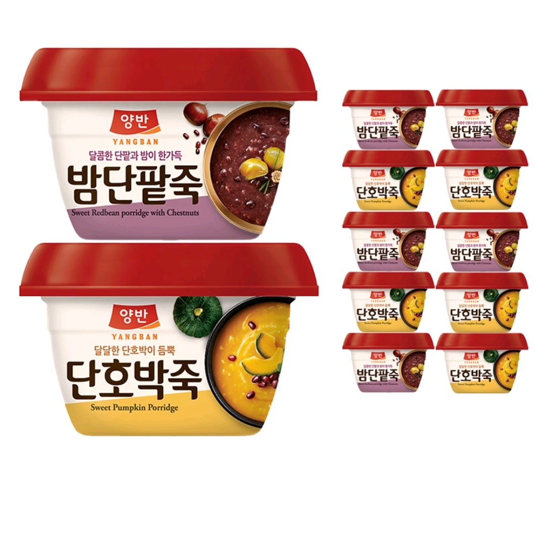 両班 栗小豆粥 285gx6p + カボチャ粥 285gx6p