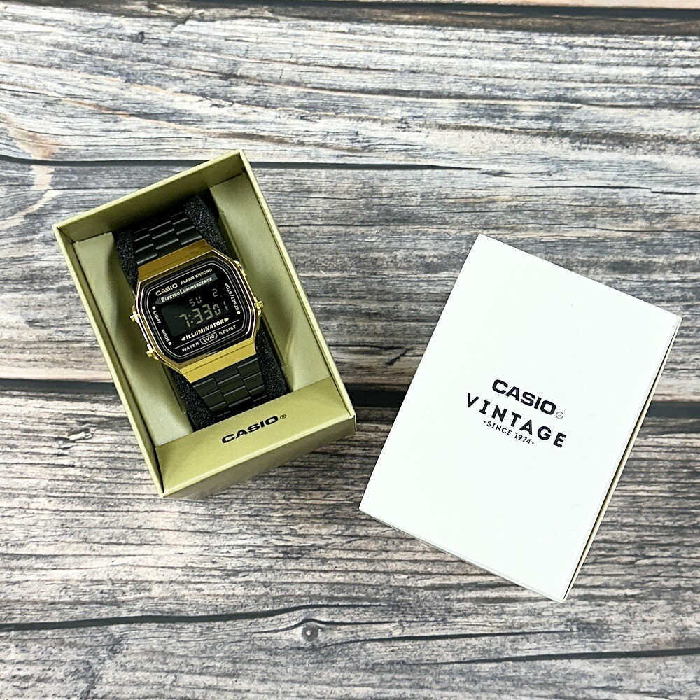 日本未発売 カシオ スタンダード 腕時計 手表 デジタル 時計 メンズ レディース チプカシ シンプル 日付カレンダー ブラック ゴールド 中学生 高校生 大学生 誕生日プレゼント 男性 女性 娘 息