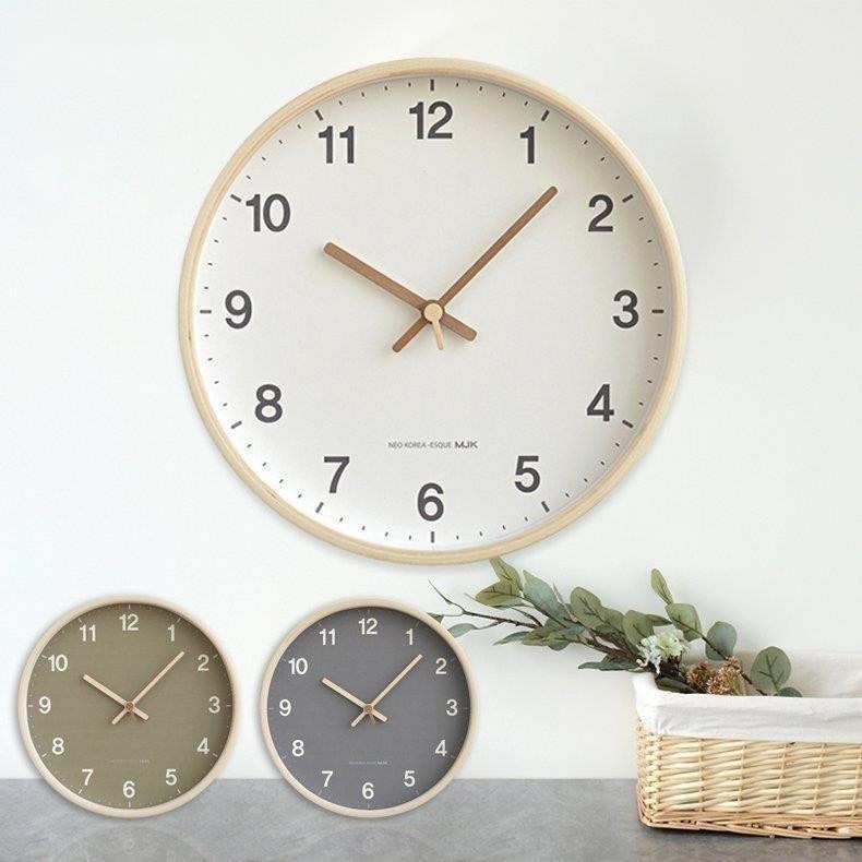 壁掛け時計 掛け時計 デジタル 静か 静音 北欧 連続 秒針 静か 見やすい かわいい レトロ ナチュラル シンプルなデザイン 非電波 子供部屋 お祝い ギフト 30CM
