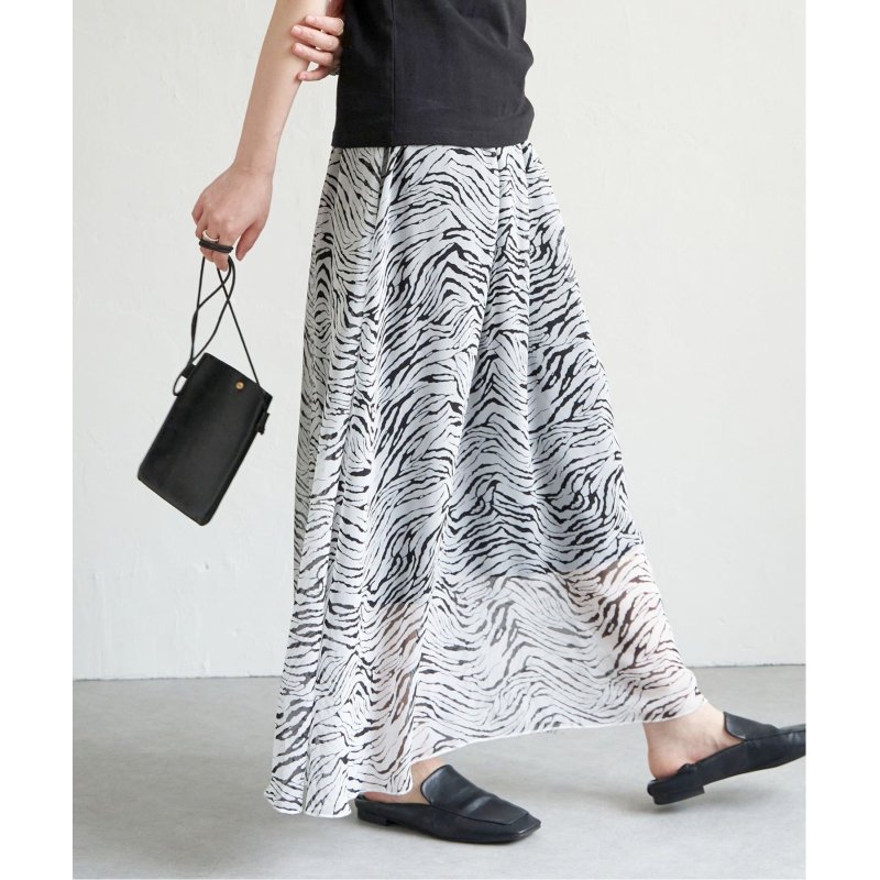 アニマルシフォンスカート