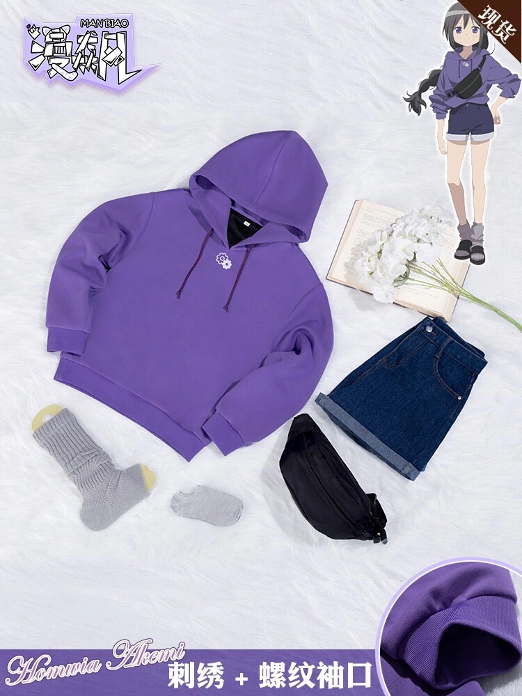 魔法少女まどかマギカの通常制服xiaomi ほむらの服紫