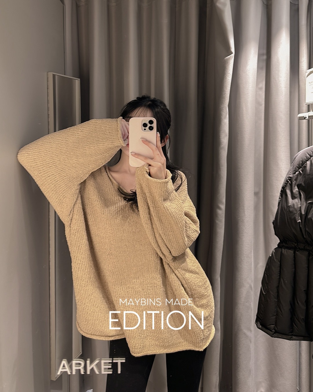 オーバーフィットニット韓国ファッション レディース