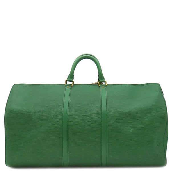 ルイヴィトン LOUIS VUITTON ボストンバッグ キーポル 55 エピレザー ボルネオグリーン ゴールド金具 緑 M42954 ML0990【中古】
