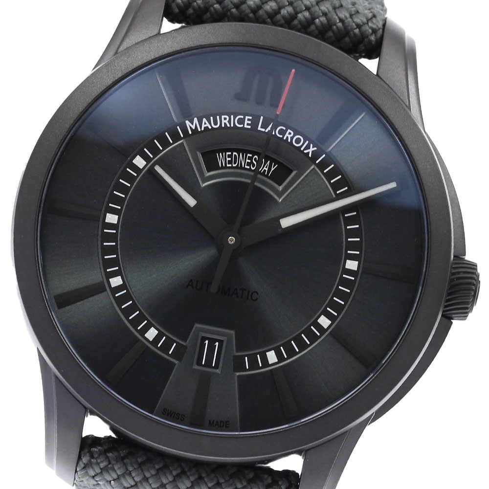 モーリスラクロア MAURICE LACROIX PT6358 ポントス デイデイト 自動巻き メンズ 極美品 _837553【中古】