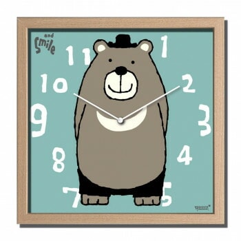 Artist Clock 壁掛け時計 武内 祐人 クマ CAC-52637