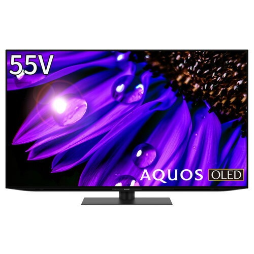 SHARP 4Kチューナー内蔵 有機ELテレビ 55V型 4T-C55EQ1 (宅配サイズ商品 / 設置リサイクル希望の場合は別途料金および配達日時間指定不可)4TC55EQ1