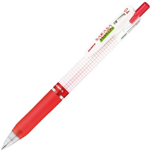 まとめ買い 熱販売 最大96%OFFクーポン ジェルボールペン サラサマークオン 0.4mm 赤 x10 JJS77-R