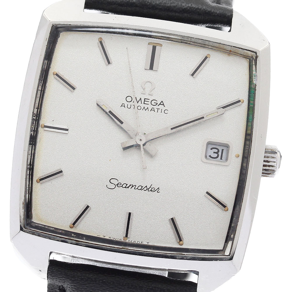 オメガ OMEGA シーマスター デイト スクエア 自動巻き メンズ _900371【中古】