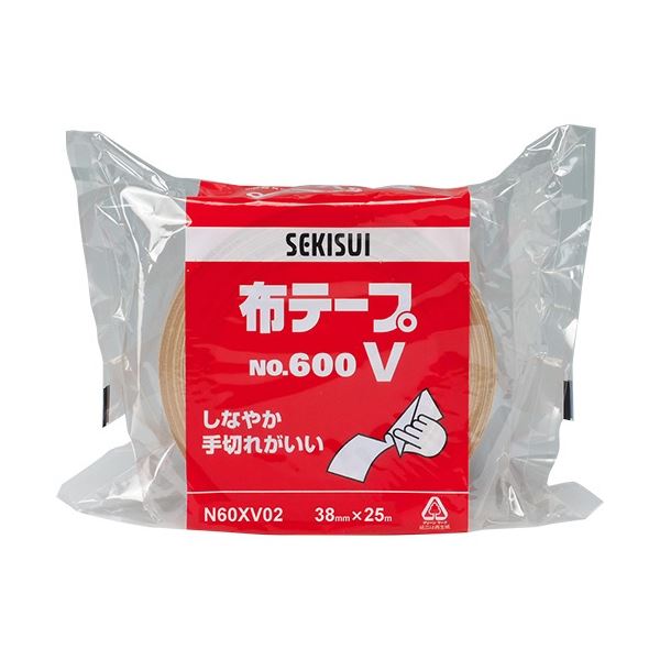 積水化学 布テープ No.600V 38mmx25m ダンボール色 1セット（36巻）