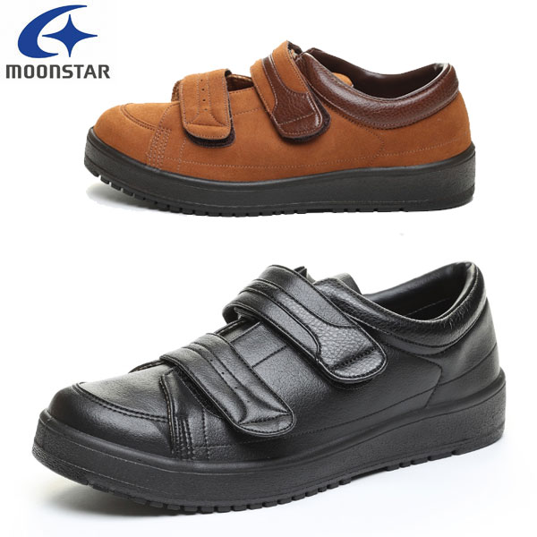 ムーンスター moonstar メンズ リハビリ 介護靴 Vステップ04 両足同サイズ 11411886 装具対応シューズ MS シューズ VSTEP04