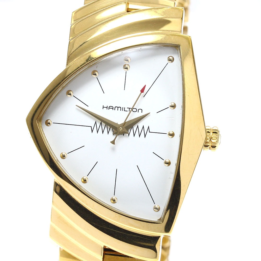 ハミルトン HAMILTON H243010 ベンチュラ エクステンションブレス クォーツ メンズ 保証書付き_898921【中古】